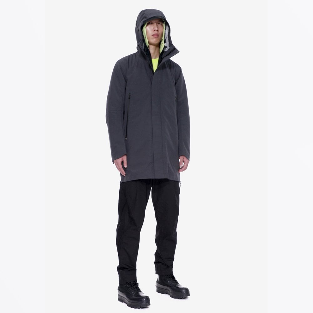 Magnetic Liner Parka Coat - Grey