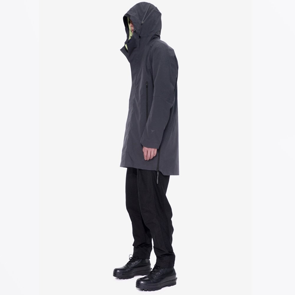Magnetic Liner Parka Coat - Grey