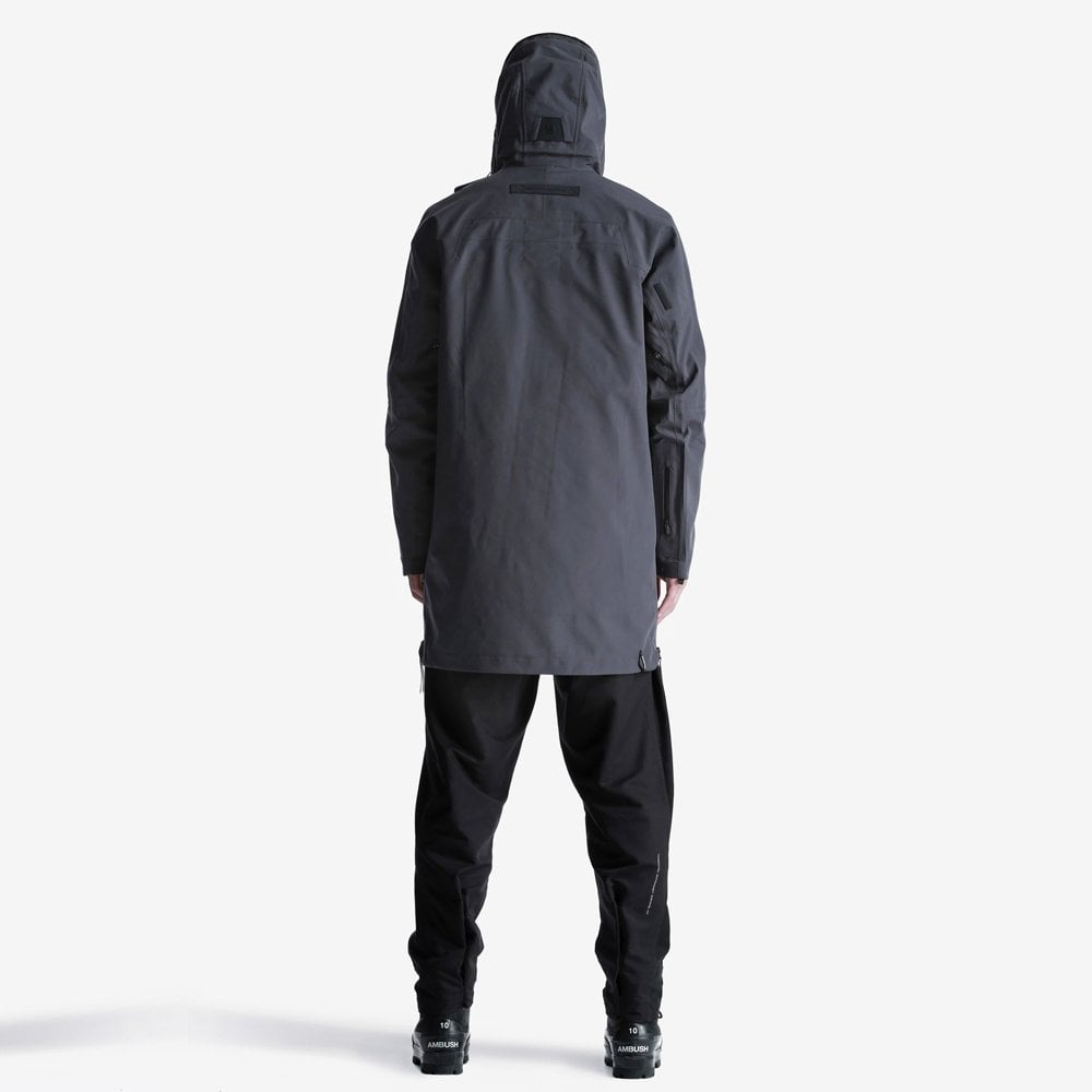 Magnetic Liner Parka Coat - Grey