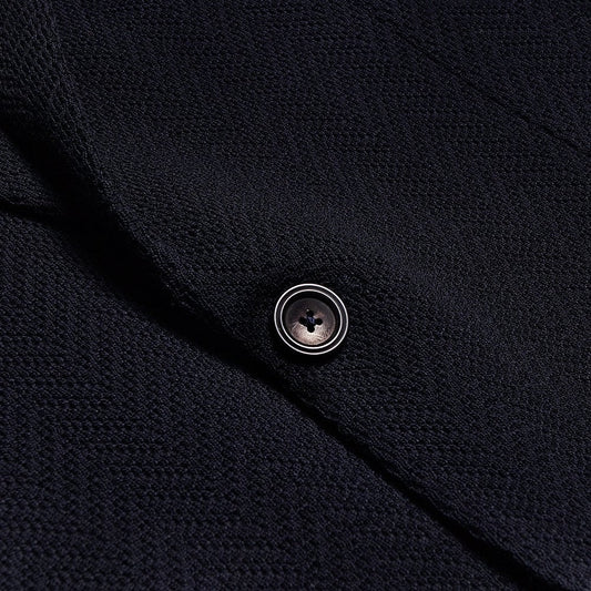 Wool Woven Blazer - Blue/Navy