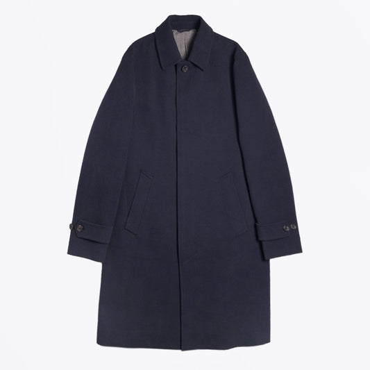 Matt Overcoat - Blue/Navy