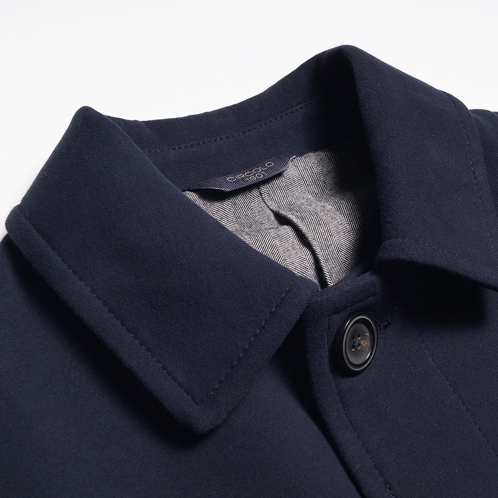 Matt Overcoat - Blue/Navy