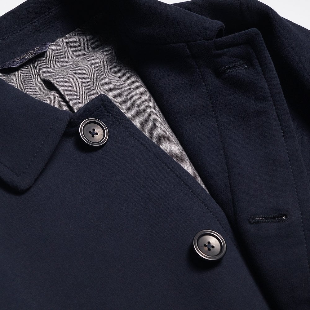 Matt Overcoat - Blue/Navy