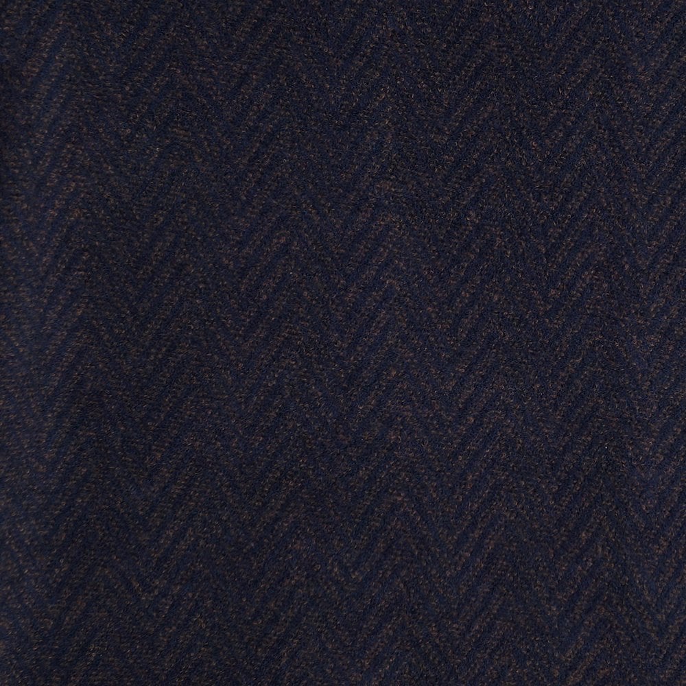 - Cotton Herringbone Work Jacket - Navy