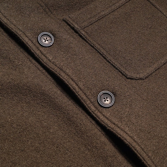 - Boiled Wool Work Jacket - Green