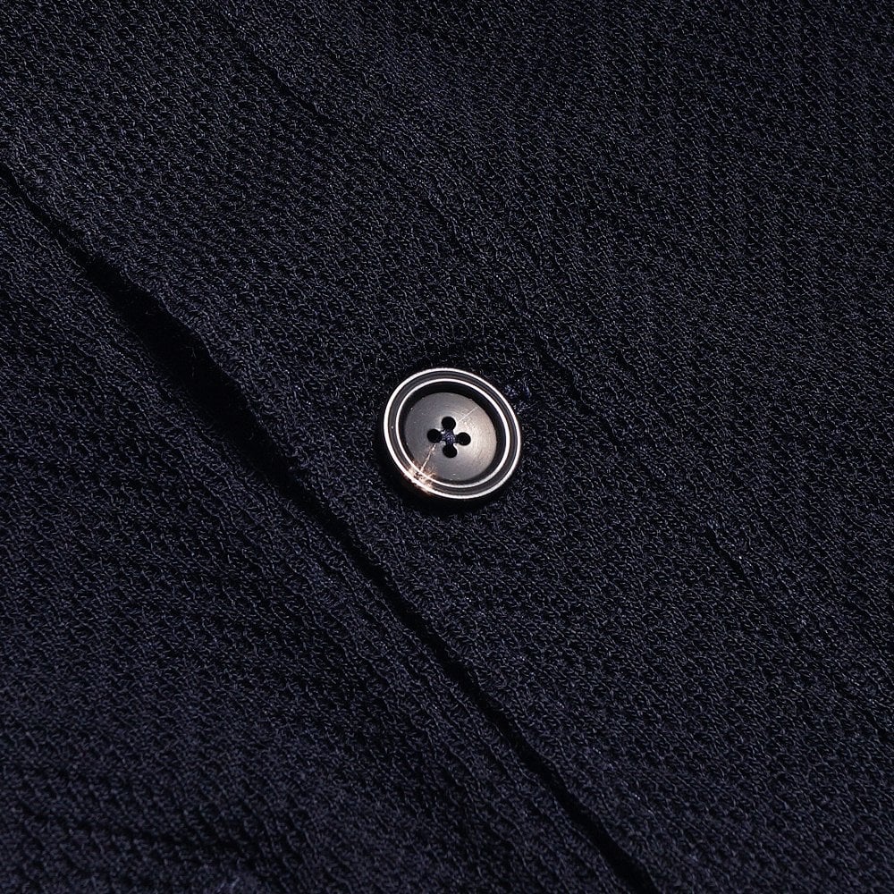 Circolo Knitted Button Jacket - Navy