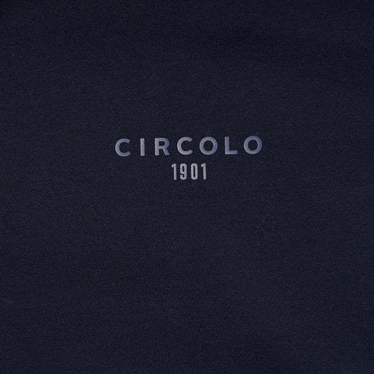 Hooded Zip Sweater - Navy/Blue