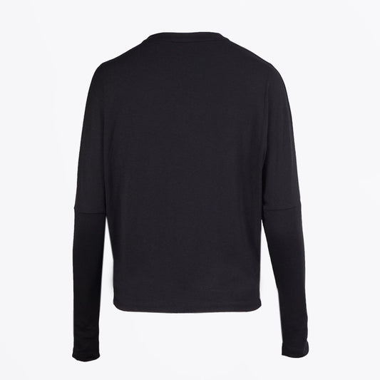 - V-Neck Jersey Shirt - Black