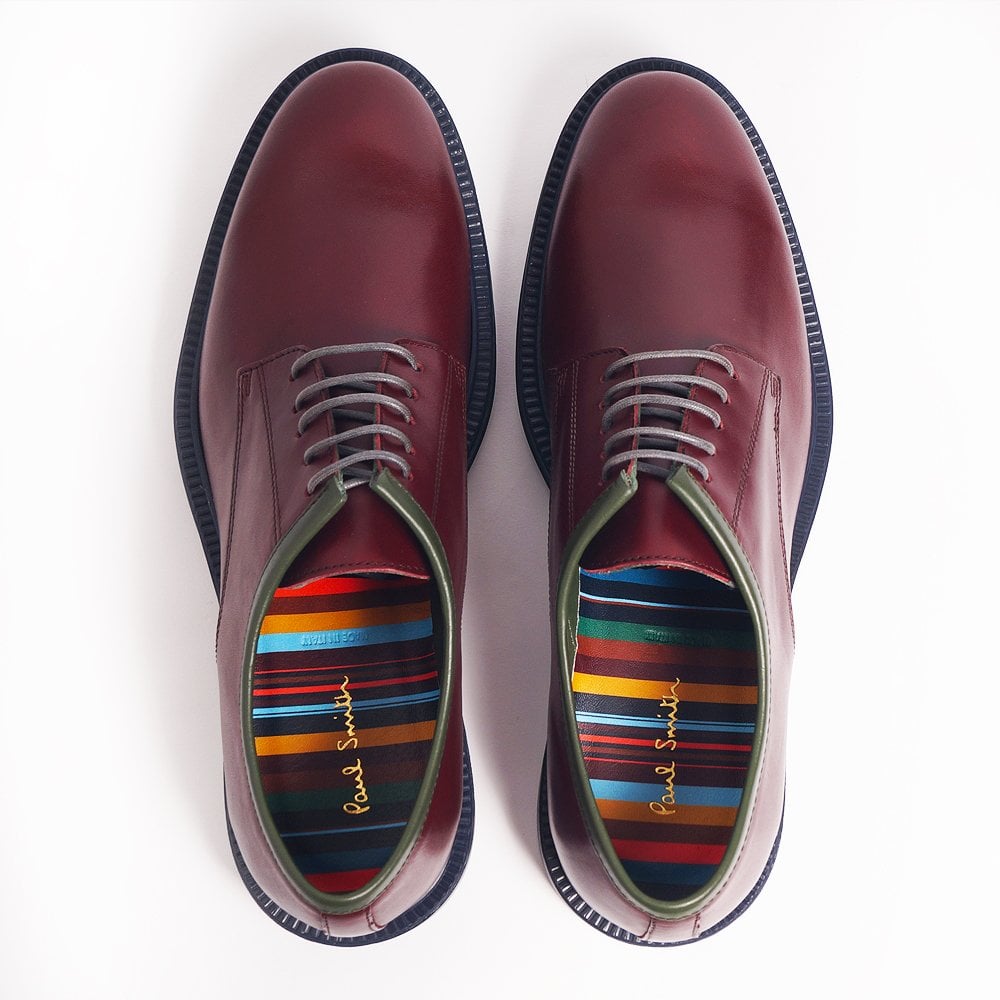 Paul Leather 'Rutford' Shoes - Burgundy