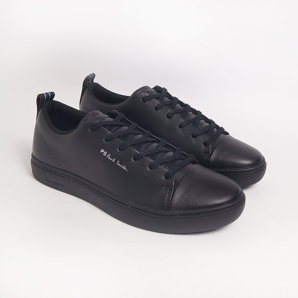Paul Leather 'Lee' Trainers - Black