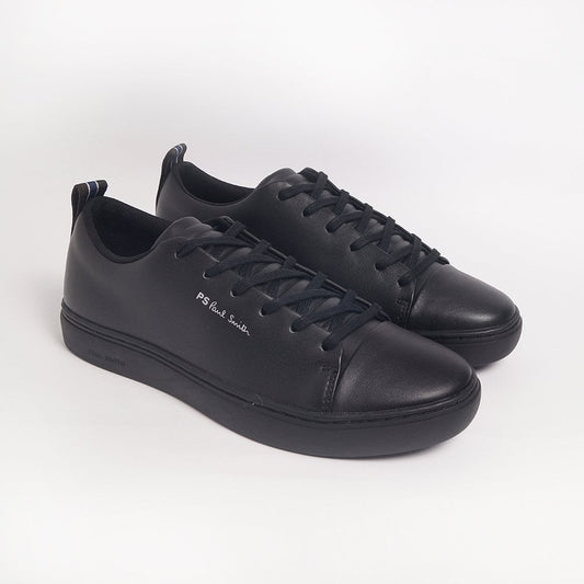 Leather 'Lee' Trainers - Black