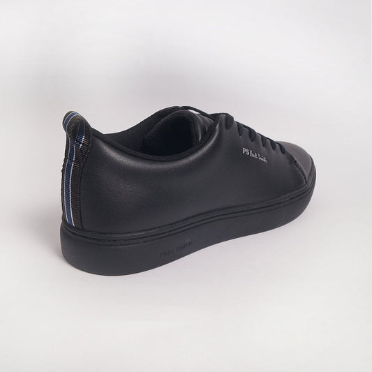 Leather 'Lee' Trainers - Black