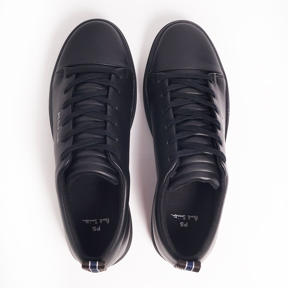 Paul Leather 'Lee' Trainers - Black