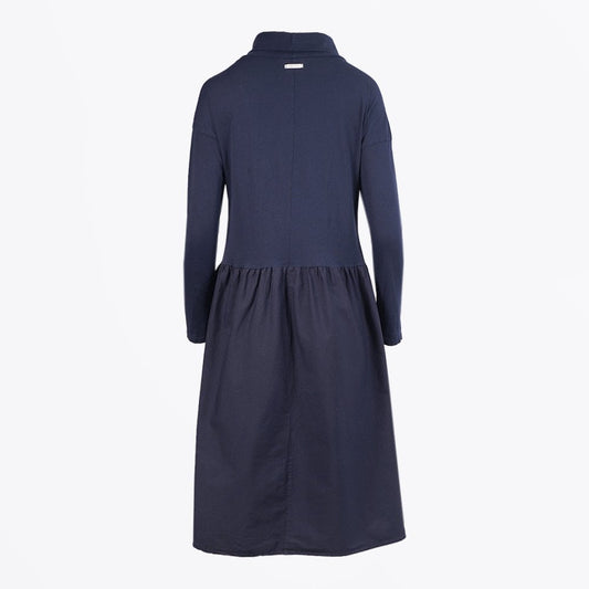 - Cowl Neck Dress - Navy