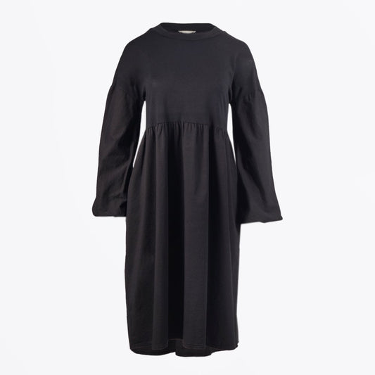 - Bell-Sleeve Dress - Black