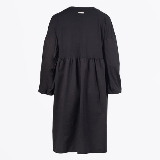 - Bell-Sleeve Dress - Black