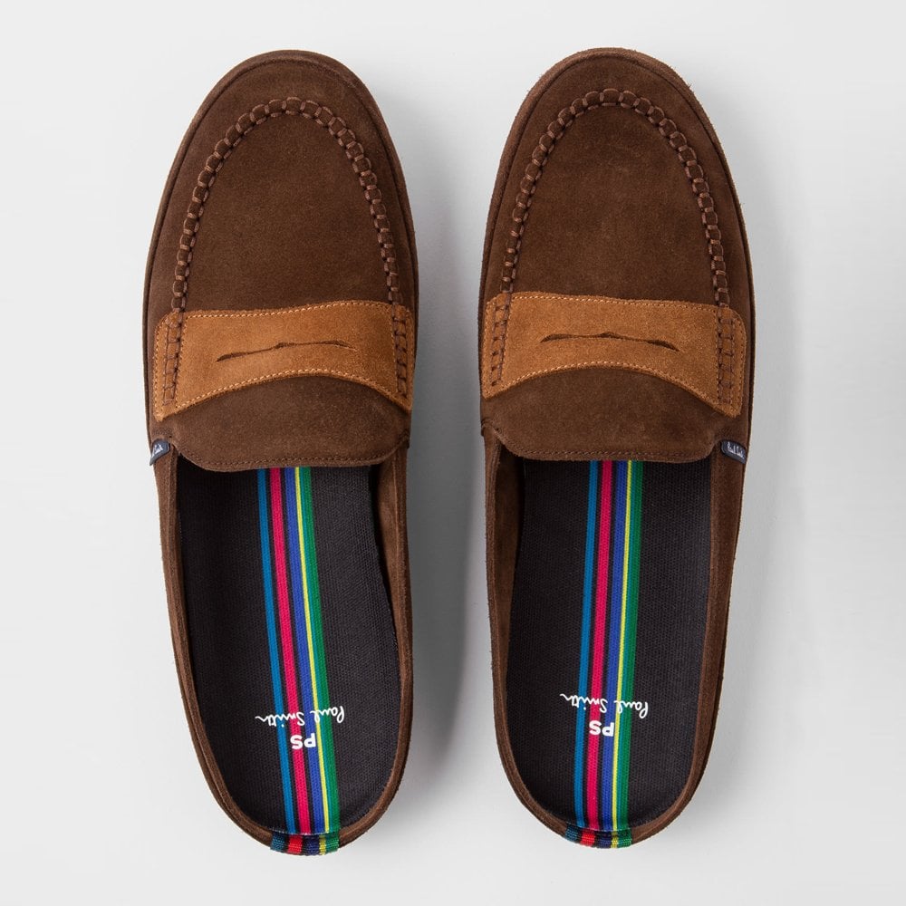 - Suede 'Nemean' Slippers - Dark Brown