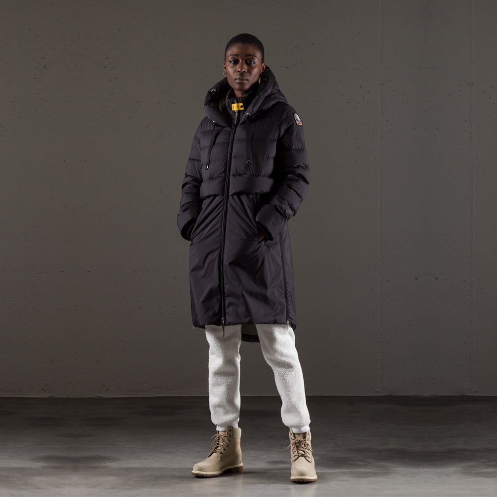 - Sherill - Long Puffa Coat - Black