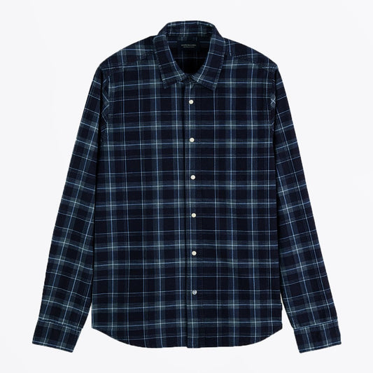 - Checked Shirt - Navy/Blue