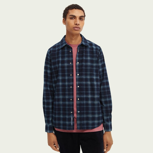 - Checked Shirt - Navy/Blue
