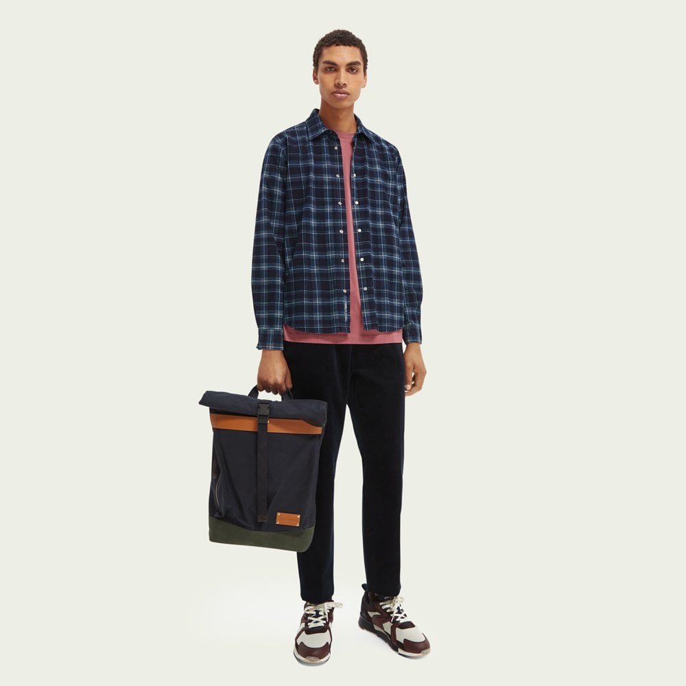 - Checked Shirt - Navy/Blue