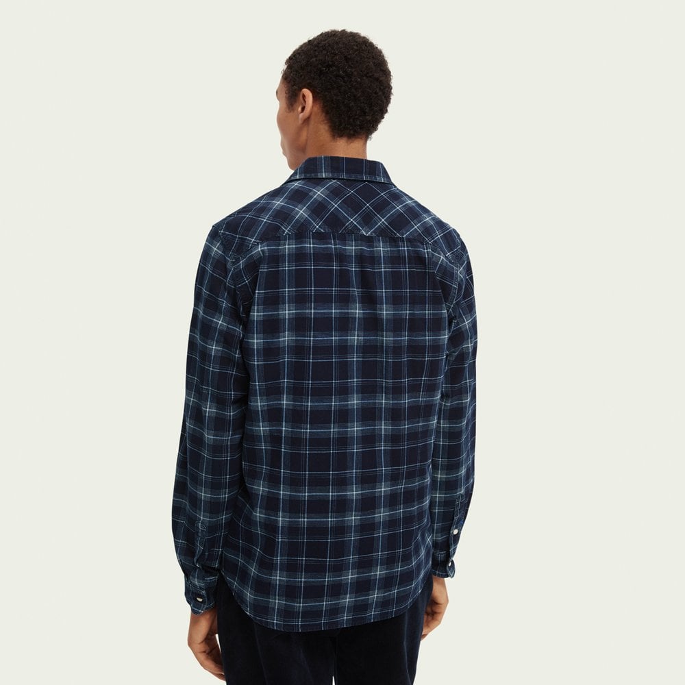 - Checked Shirt - Navy/Blue