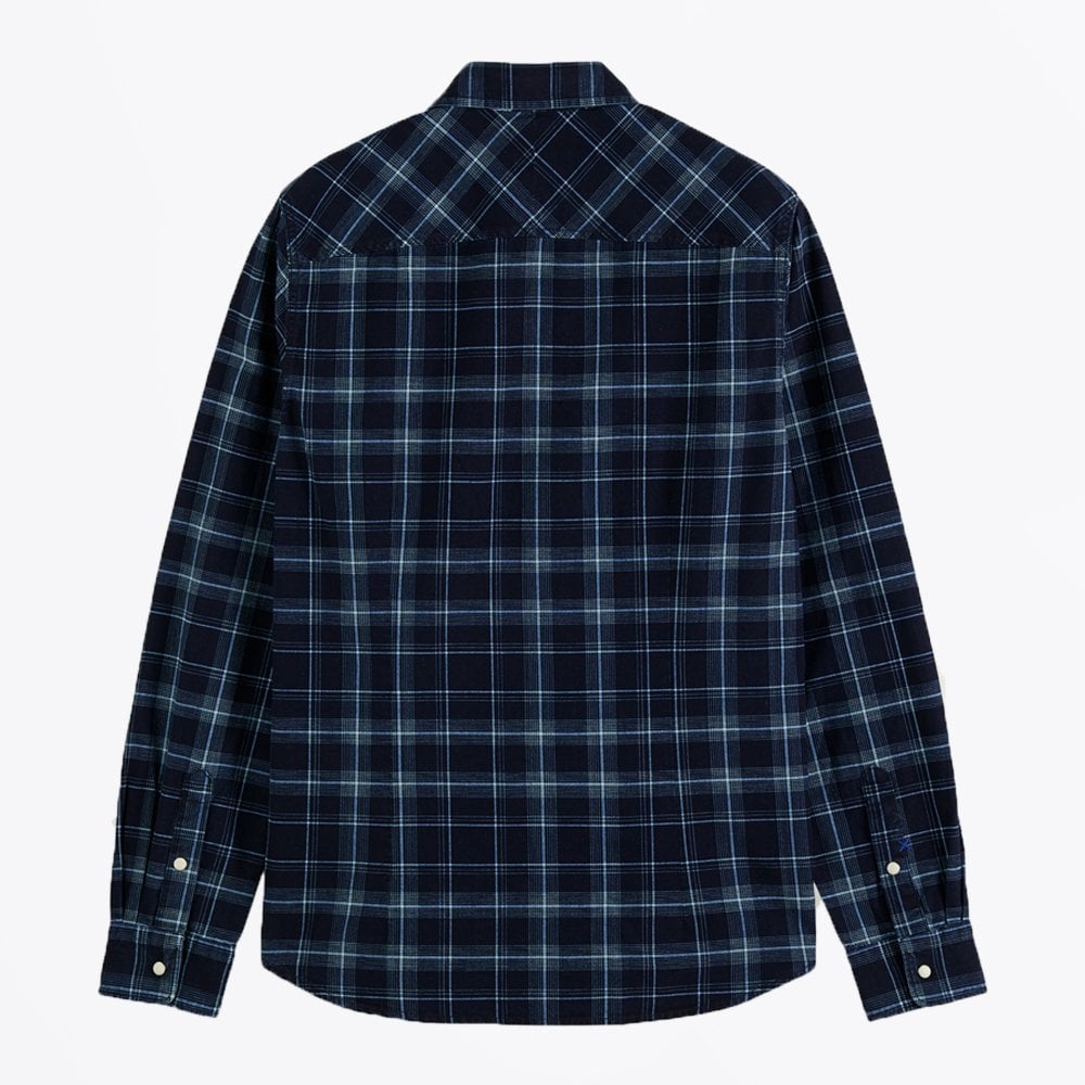 - Checked Shirt - Navy/Blue