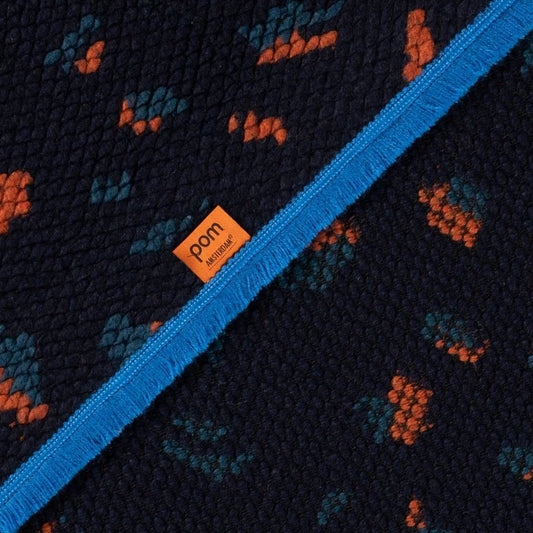 Leopard Print Shawl - Blue/Multi