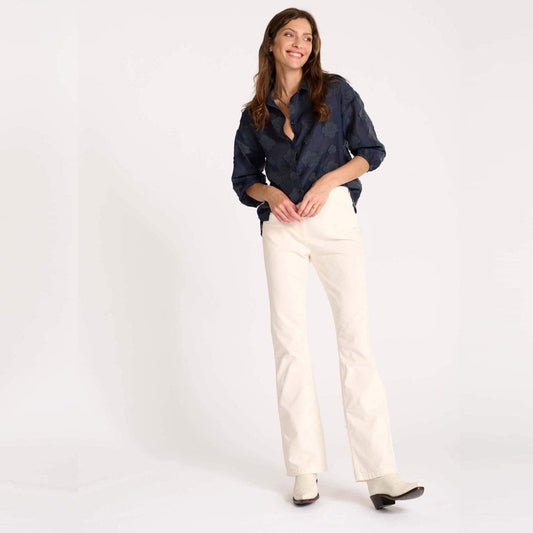 Floating Clouds Blouse - Navy