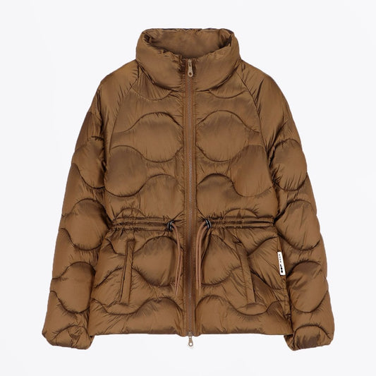 - Quilted Padded Jacket - Caramel