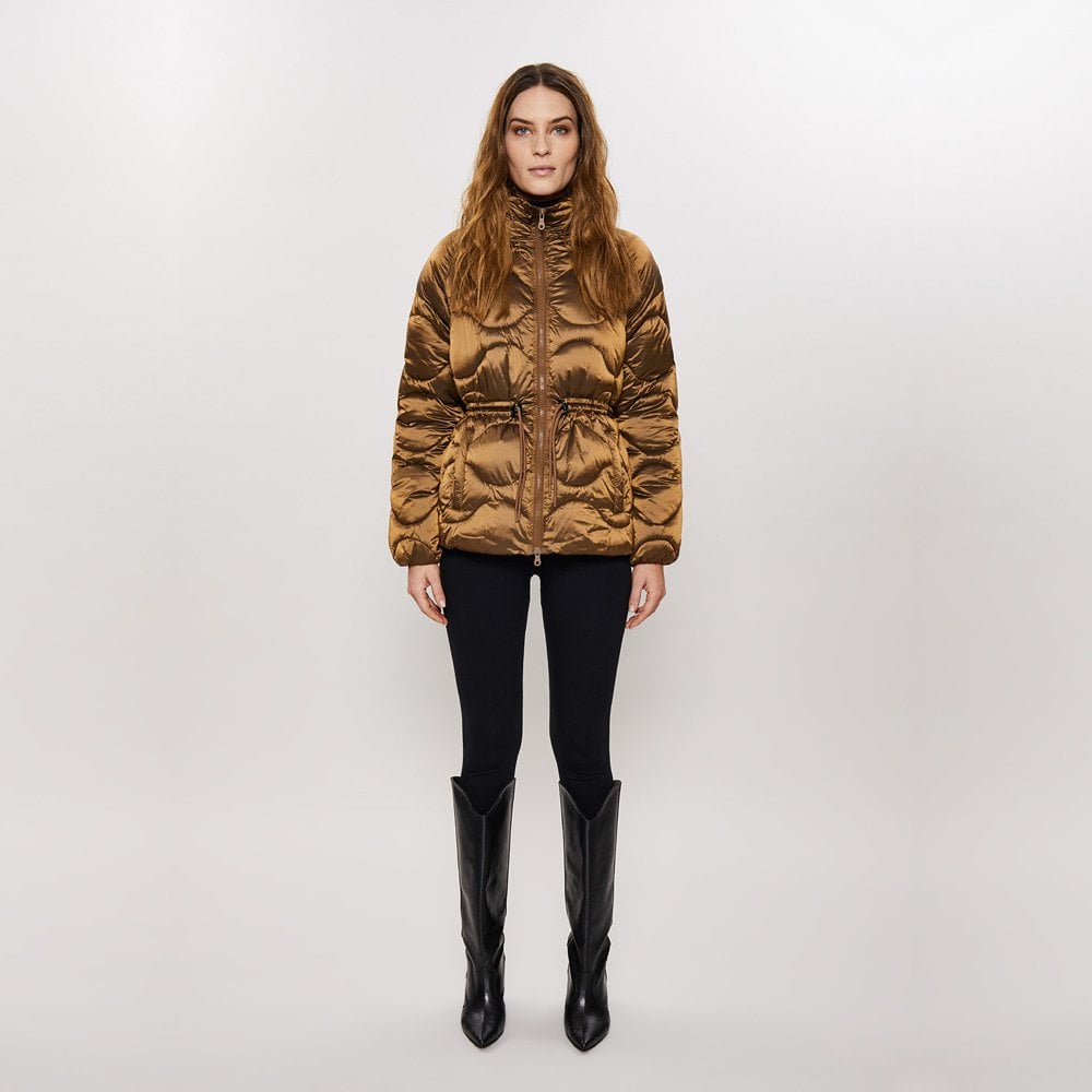 - Quilted Padded Jacket - Caramel