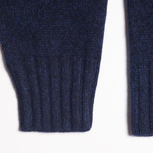 - Cashmere Turtleneck Pullover - Navy