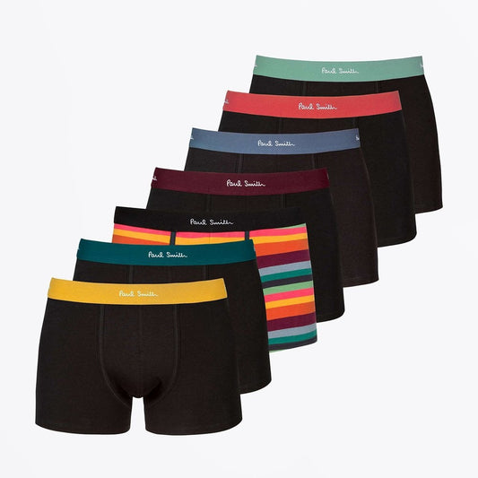 - 7 Pack Multi Boxer Briefs - Black/Multi