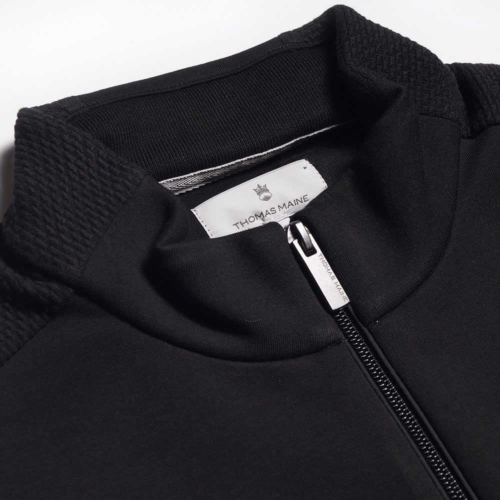 Full Zip Sweater - Black