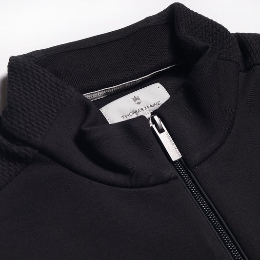 Full Zip Sweater - Black