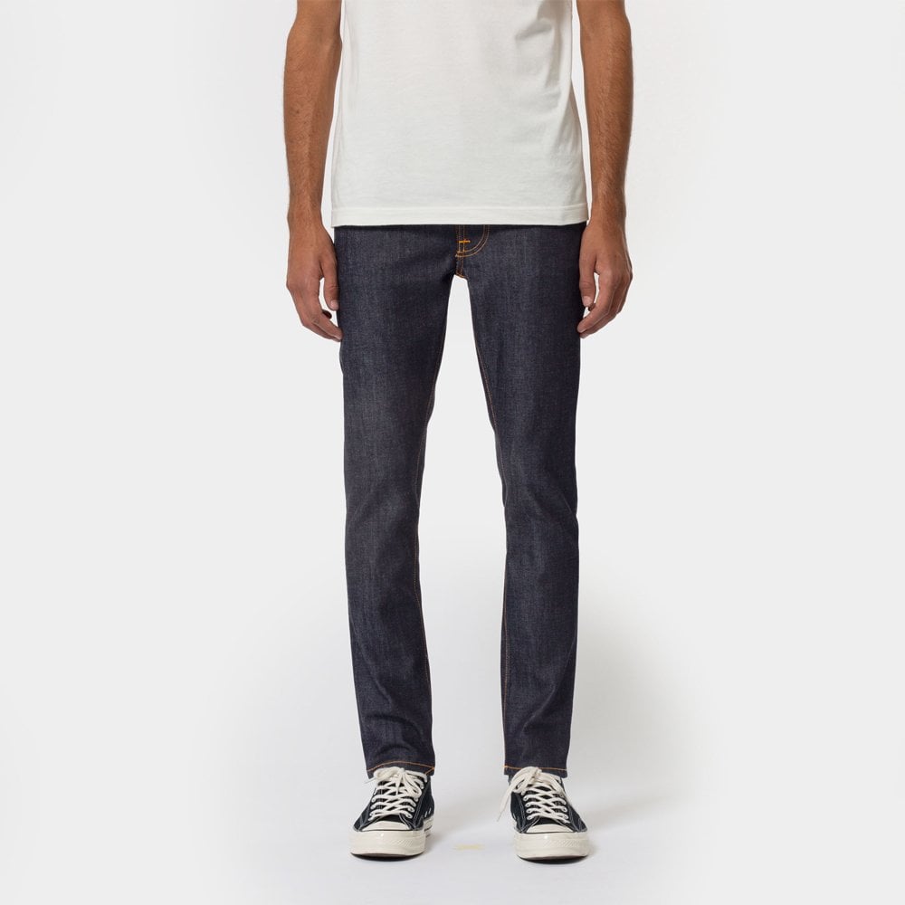 Nudie Lean Dean Jeans - Dry 16 Dips - Indigo