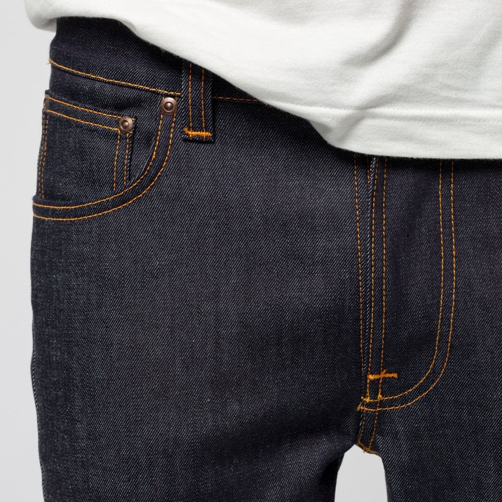 Nudie Lean Dean Jeans - Dry 16 Dips - Indigo