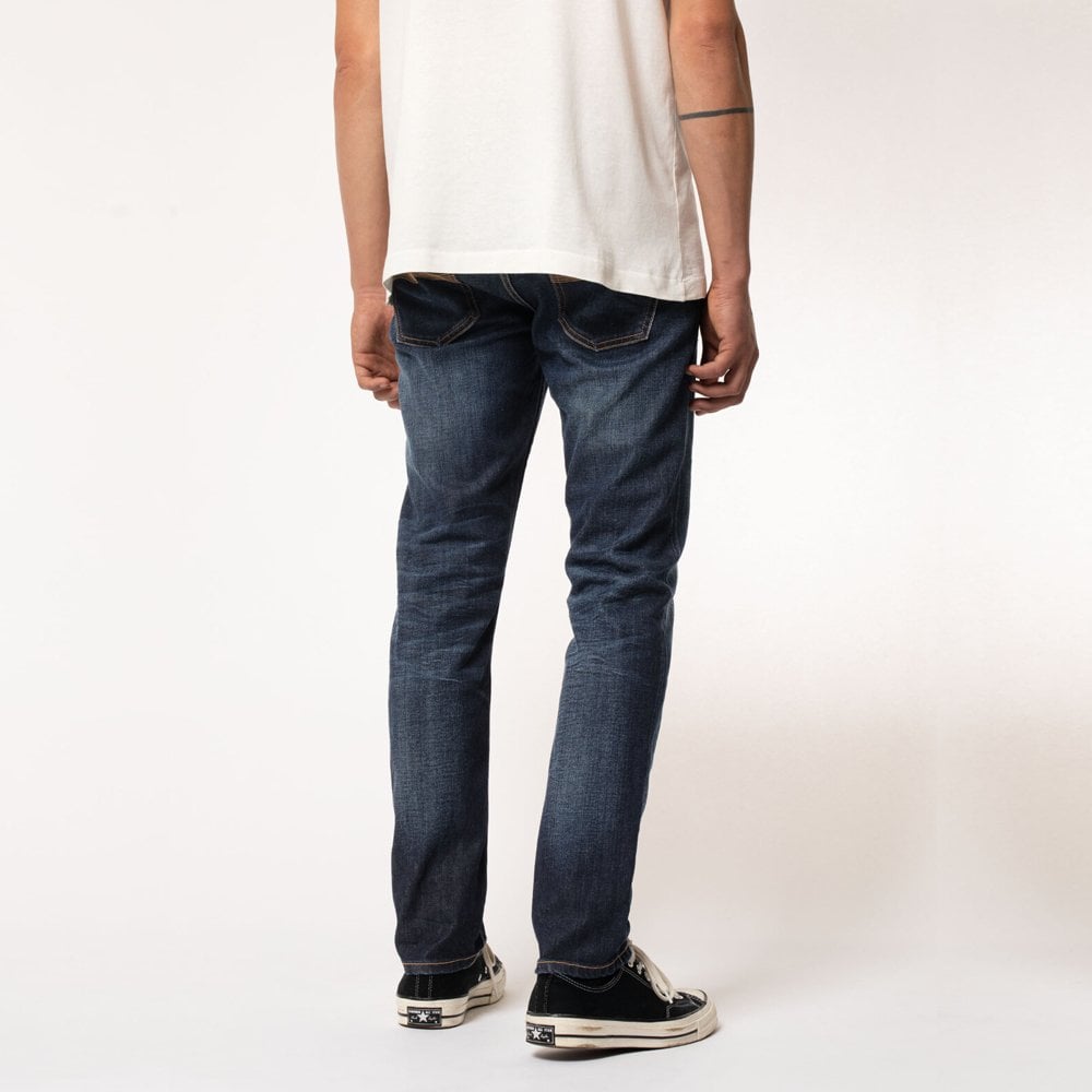 Nudie Lean Dean Jeans - Blue Force - Blue