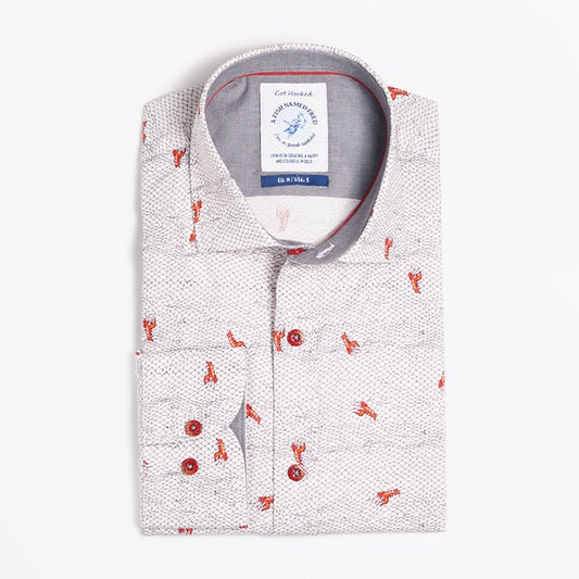Lobster Print Shirt - White