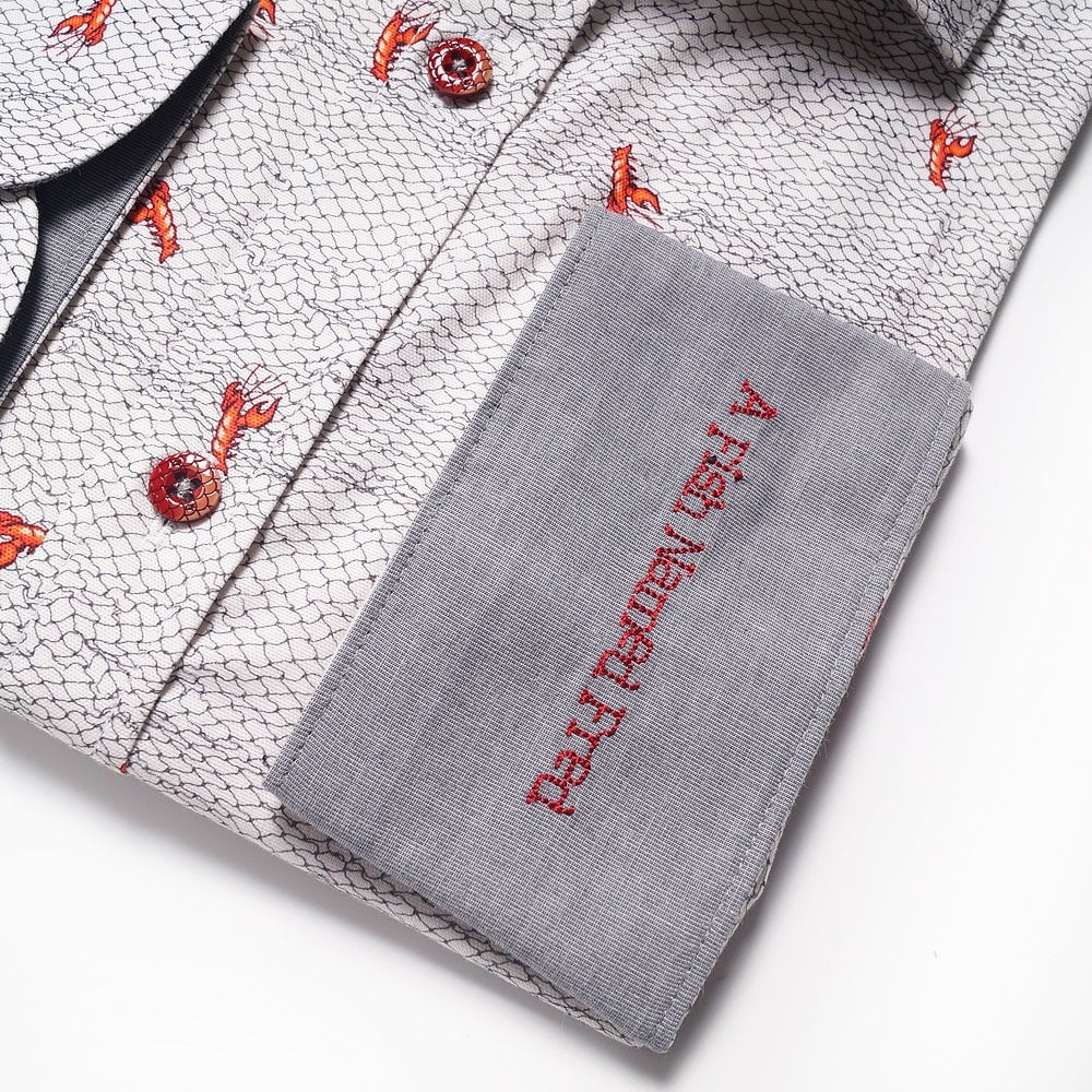 A Lobster Print Shirt - White