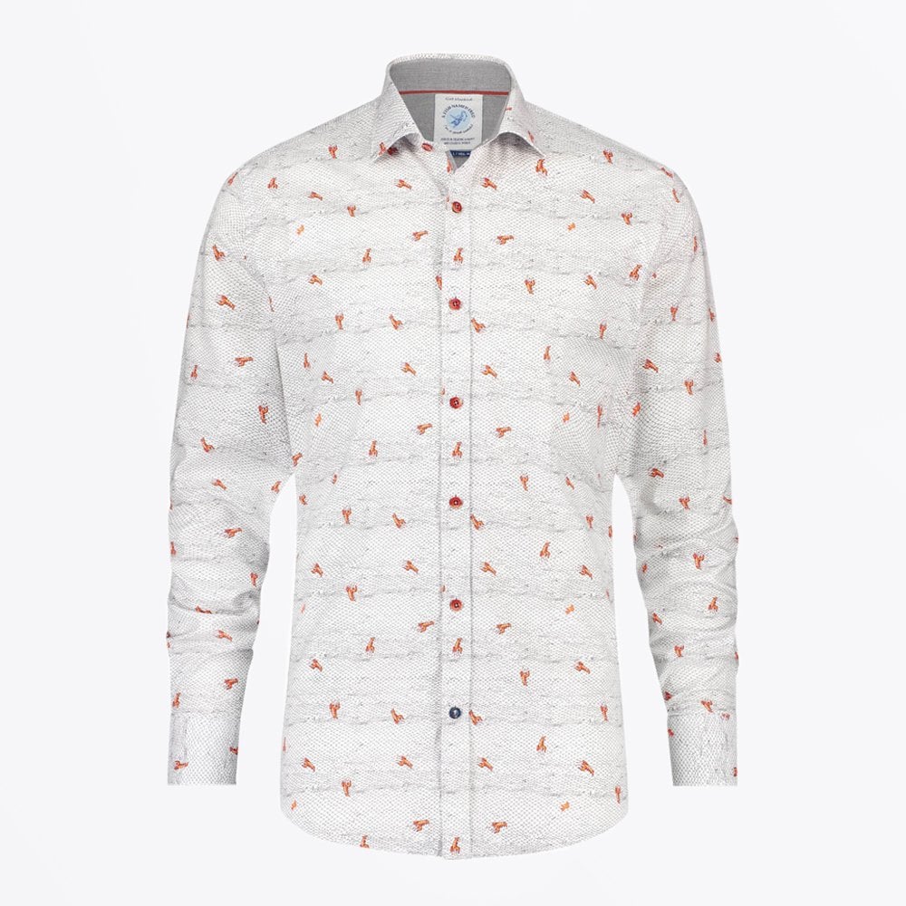 Lobster Print Shirt - White