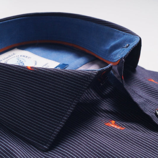 Lobster Print Shirt - Navy