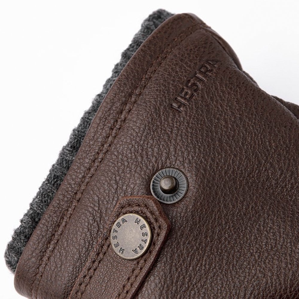 - Utsjö - Leather Primaloft Gloves - Brown