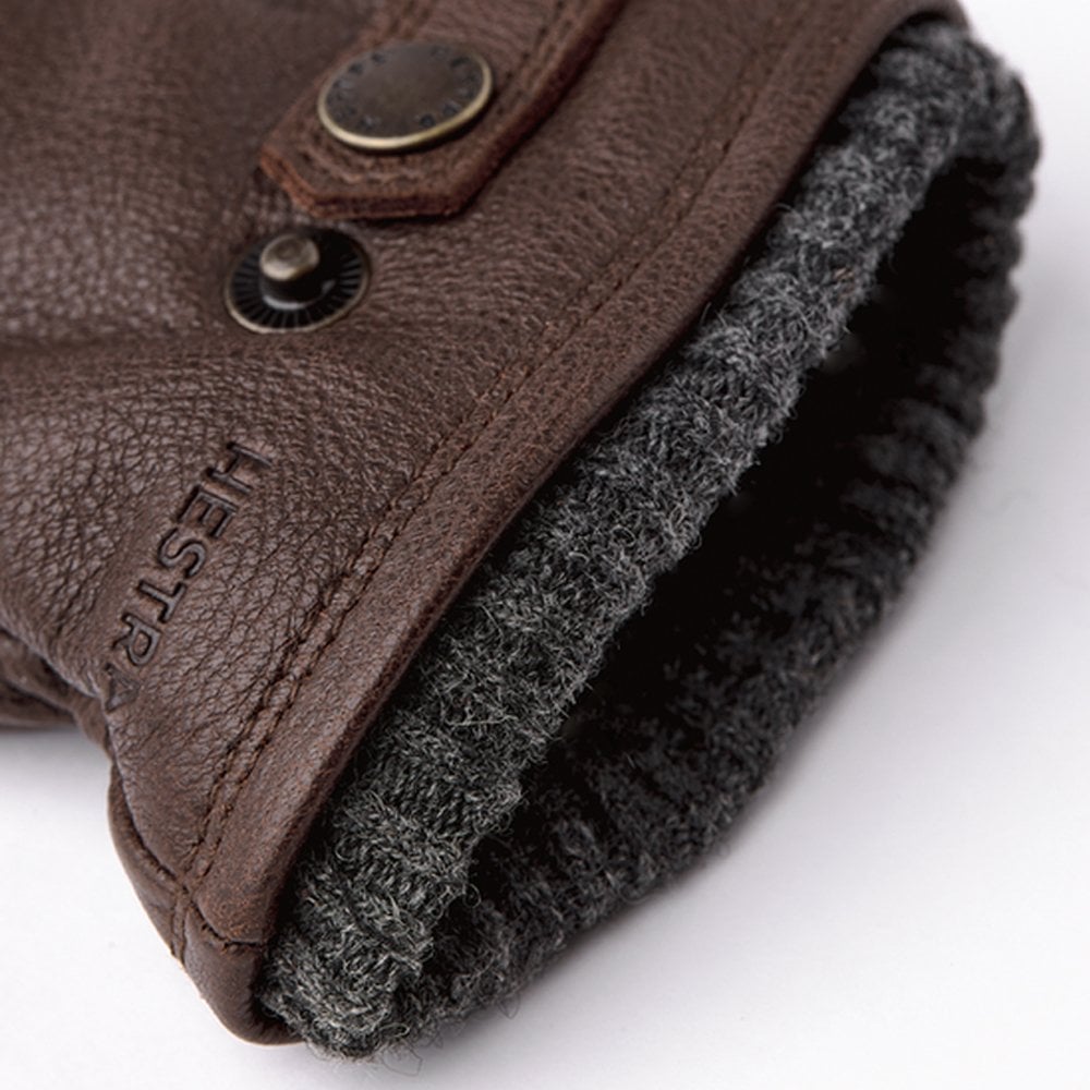 - Utsjö - Leather Primaloft Gloves - Brown