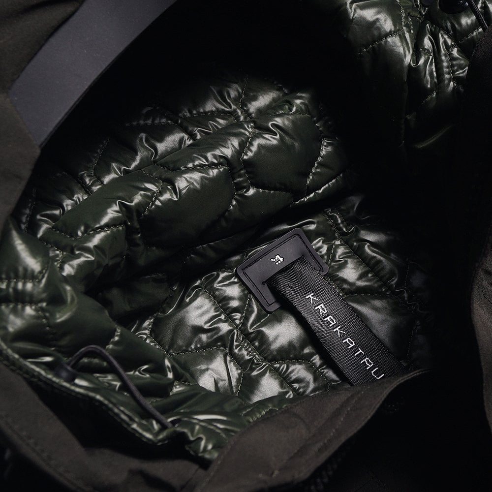 Magnetic Liner Parka Coat - Dark Green