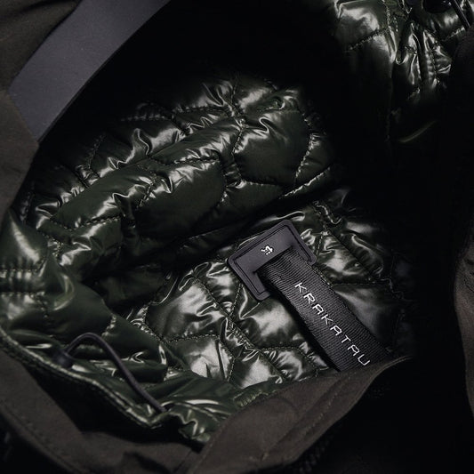 Magnetic Liner Parka Coat - Dark Green