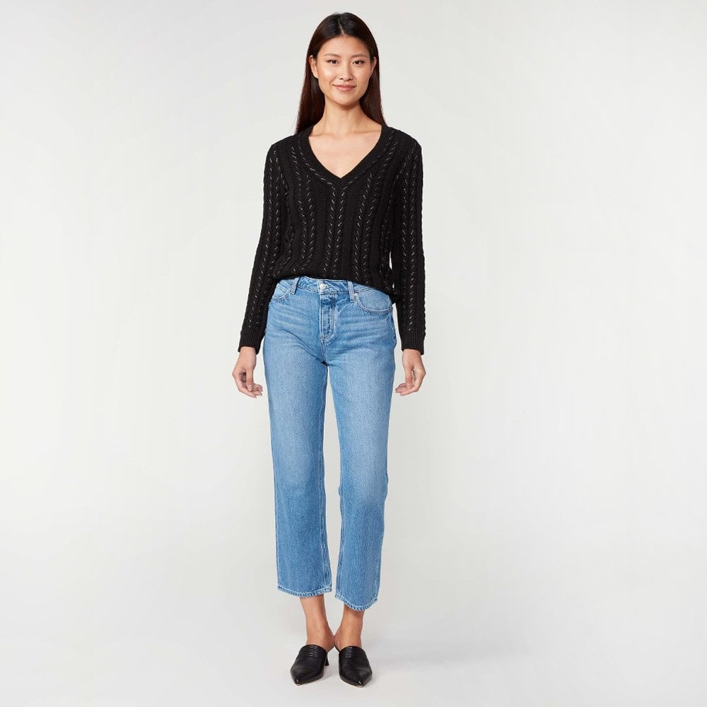 - Noella - High-Rise Straight Jeans - Light Blue