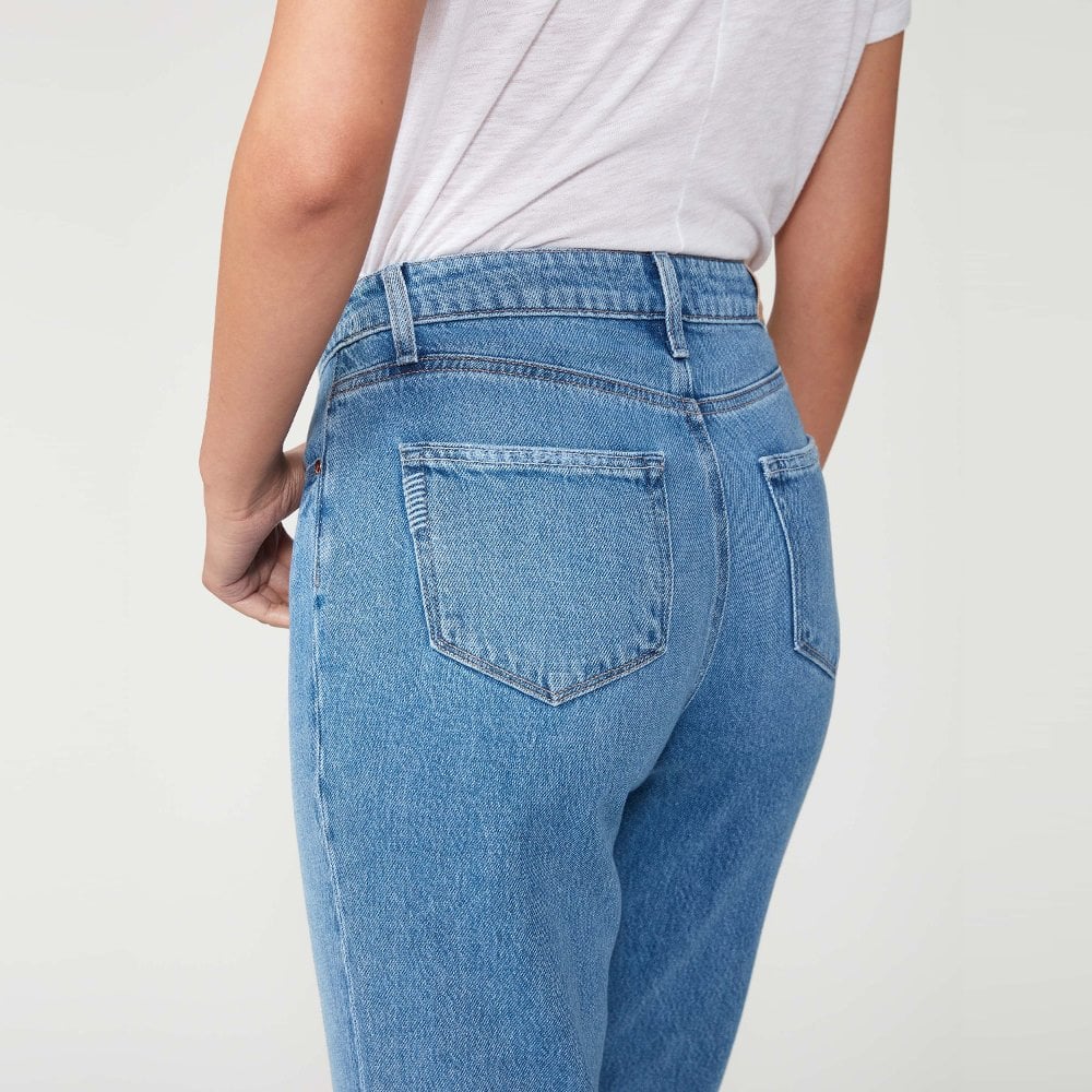 - Noella - High-Rise Straight Jeans - Light Blue