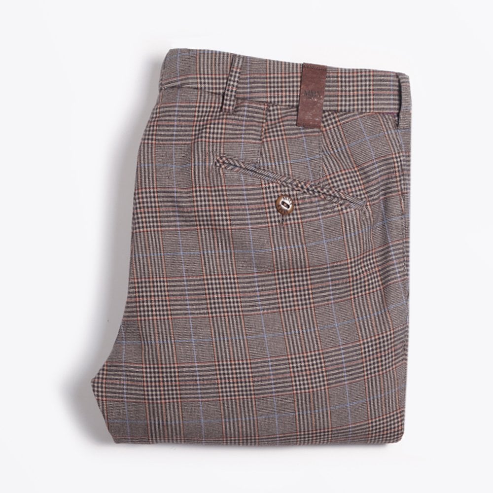 MMX Lupus - Slim Check Trousers - Rust