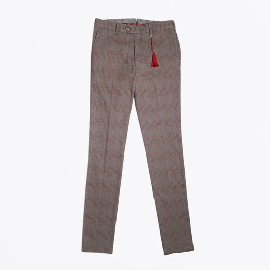 Lupus - Slim Check Trousers - Rust